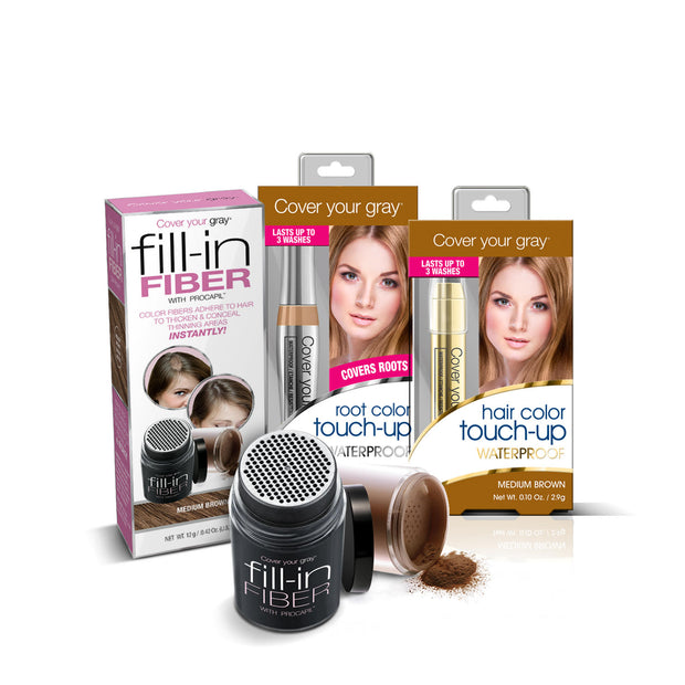 Cover Your Gray Zoom in on Gray Hair Touch-Ups Bundle 3-PC Set - coveryourgray