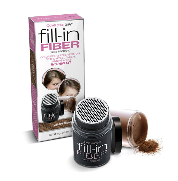 Cover Your Gray Pro FillIn Fibers with Procapil Cover Your Gray