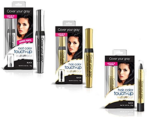 Cover Your Roots Waterproof Gray Coverage Variety Pack - 3 Piece Set - coveryourgray