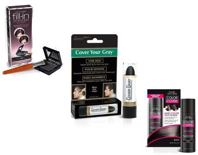 Cover Your Roots Mens Thinning Hair & Gray Coverage - 3 Piece Set - coveryourgray