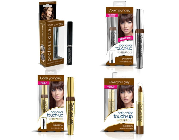 Cover Your Roots Professional Gray Coverage - 4 Piece Waterproof Set - coveryourgray